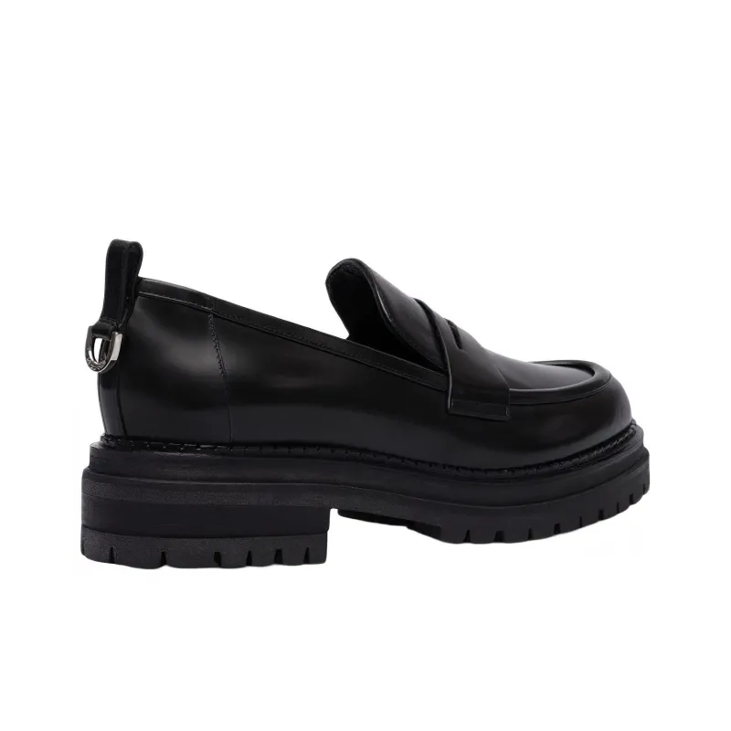 SERGIO ROSSI Round Toe Slip On Loafers Women's-3