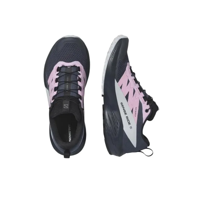 SALOMON Women's Sense Ride 5 'India Ink Arctic Ice'-3