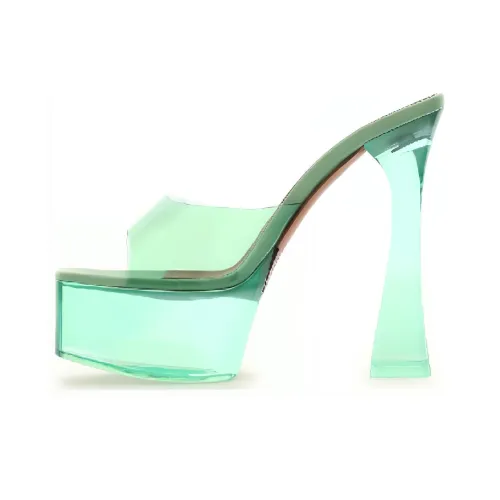 AMINA MUADDI Dalida Glass 145mm Platform Sandals