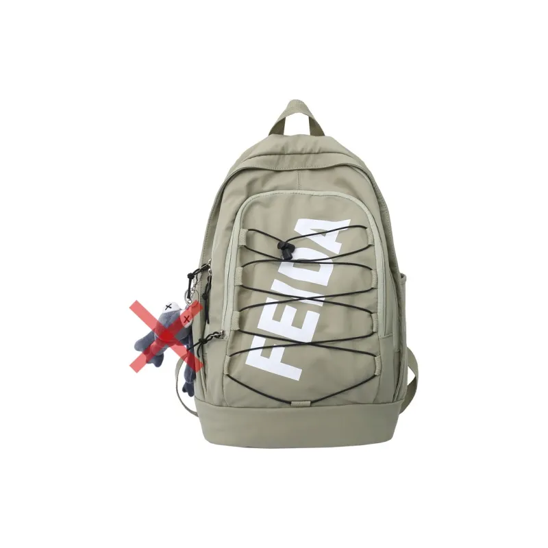 Moonshine Nylon Student Backpack Large Size Unisex Black/Gray-8
