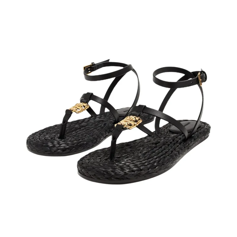 GIVENCHY 4G Liquid Strap Sandals Women's Black-2