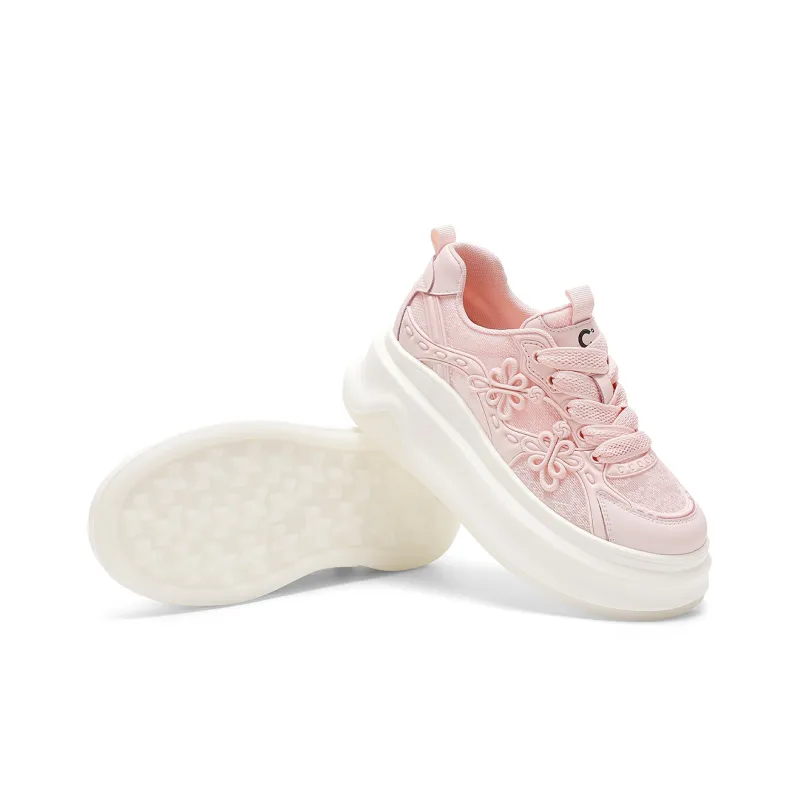 C°BANNER Low Top Canvas Shoes Women's Pink-2