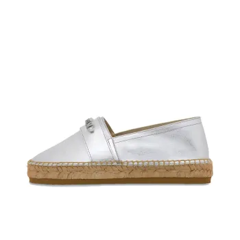 MOSCHINO Logo-lettering Leather Espadrilles