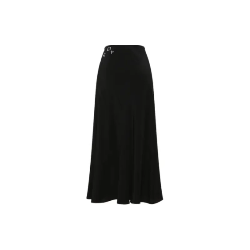 DVF Diane Von Furstenberg SS24 Casual Long Skirts Women's Black-1