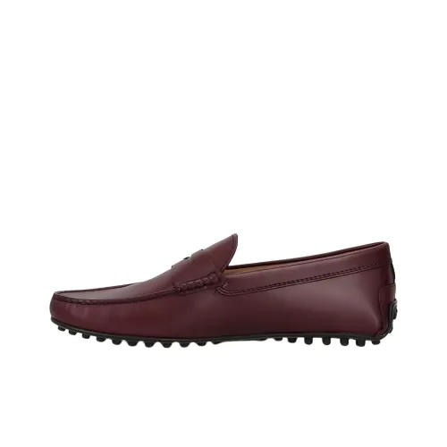 TOD'S Gommino Loafers Men Burgundy