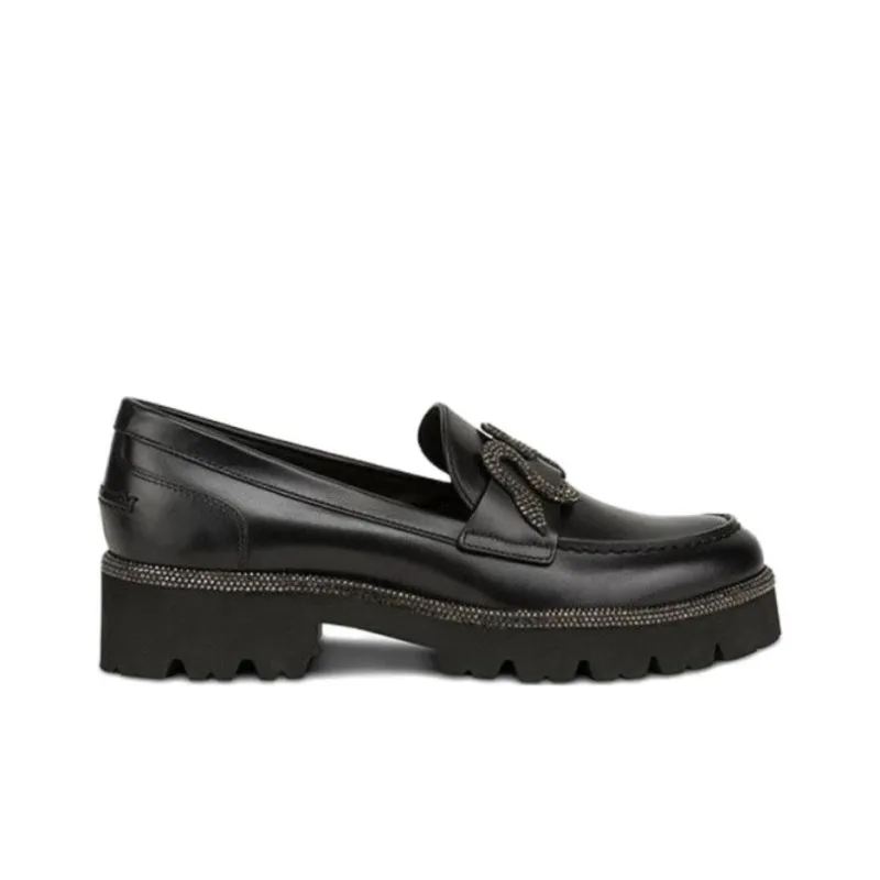 René Caovilla Morgana 40mm Leather Loafers-1