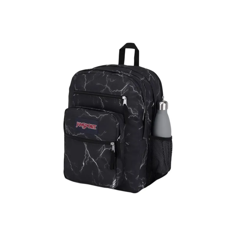 JanSport Recycled Polyester Backpack Large Size Unisex Black & White-2