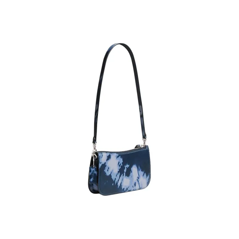 COACH Penn Smooth Leather Handbag Shoulder Bag Women's Midnight Marine Blue-1