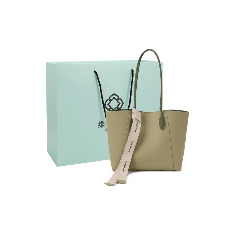VENOF Soft Leather Tote Bag, Shopping Bag, Handbag, Shoulder Bag Women's Multicolor-6