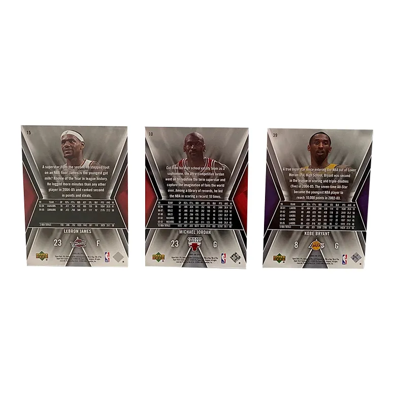 UPPER DECK Jordan/Kobe/James Upper Deck Three Gods Player Card Three-Panel Card Brick Player Card Sports Cards 3 Pieces-1