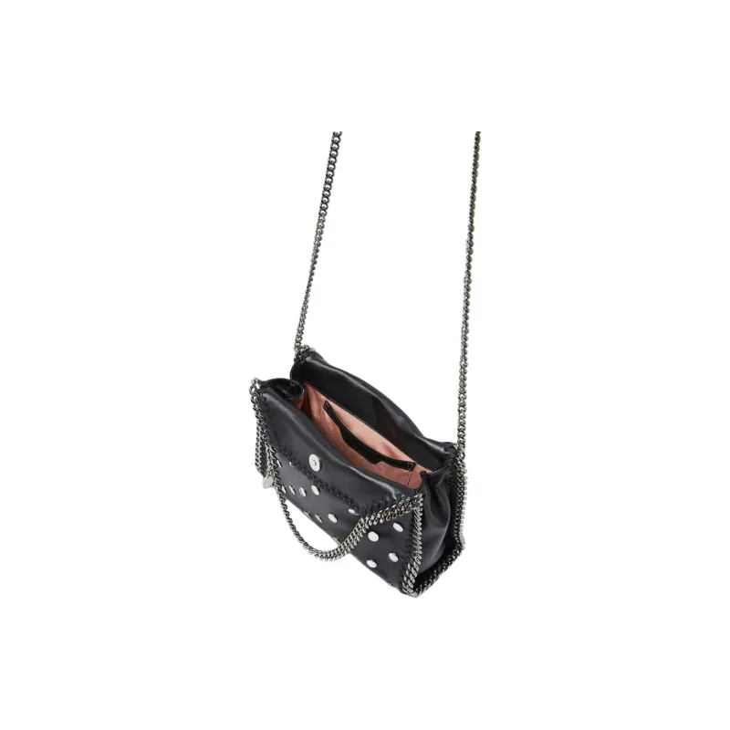 Stella McCartney Polyester With Polyurethane Shoulder Bag Crossbody Bag Handbag Mini Unisex Pitch Black-4