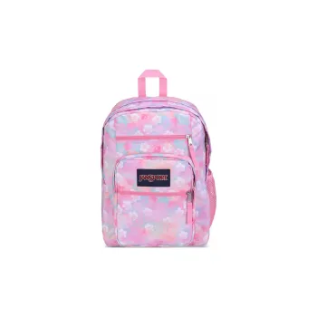 JanSport Recycled Polyester Backpack Large Size Women's Neon Baby's Breath Pink