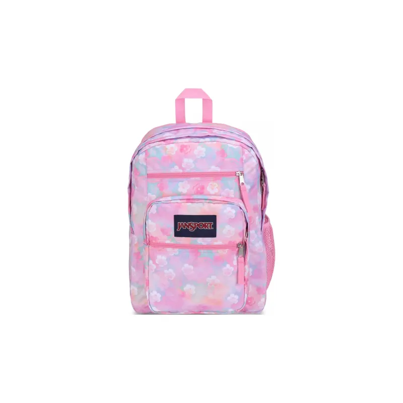 JanSport Recycled Polyester Backpack Large Size Women's Neon Baby's Breath Pink-0