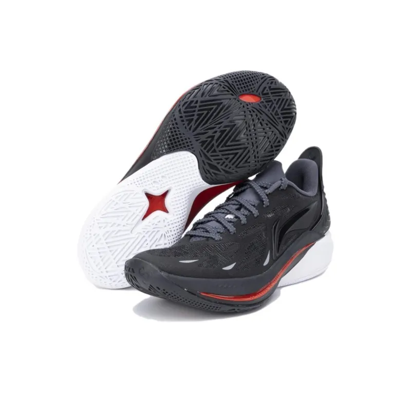 LiNing SONIC 12 Cushioning Slip Resistant Low Top Basketball Shoes Men's Black-5