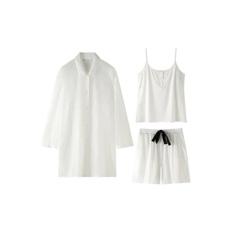 Meonsill Pajama Set Women's White-0