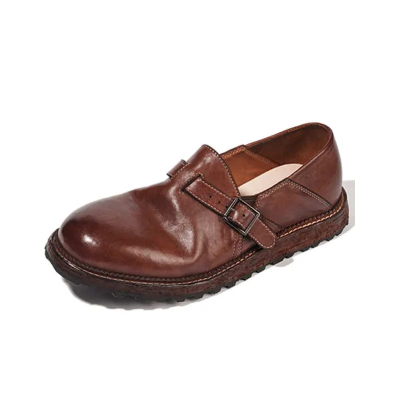Vibram X Dreambox Loafers Men Black/White/Coffee-9