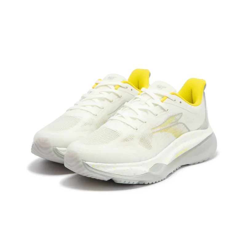 361° Cushioning Wear Resistant Low Top Running Shoes Men's White Gray-1