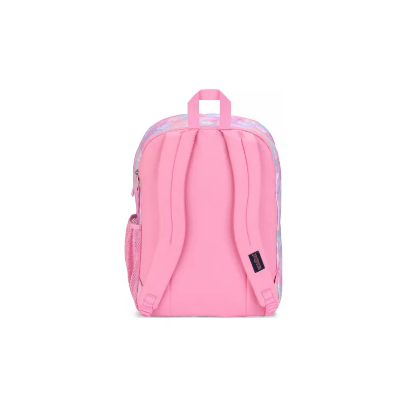 JanSport Recycled Polyester Backpack Large Size Women's Neon Baby's Breath Pink-4