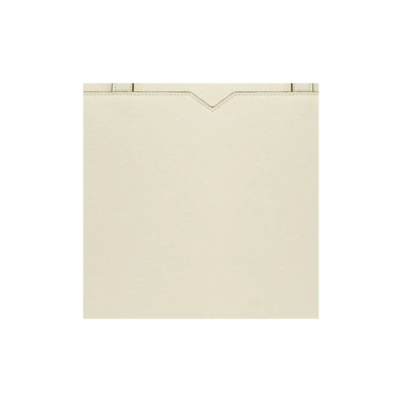 Valextra Millepunte Calfskin Tote Bag, Shopping Bag, Handbag Men's White-4