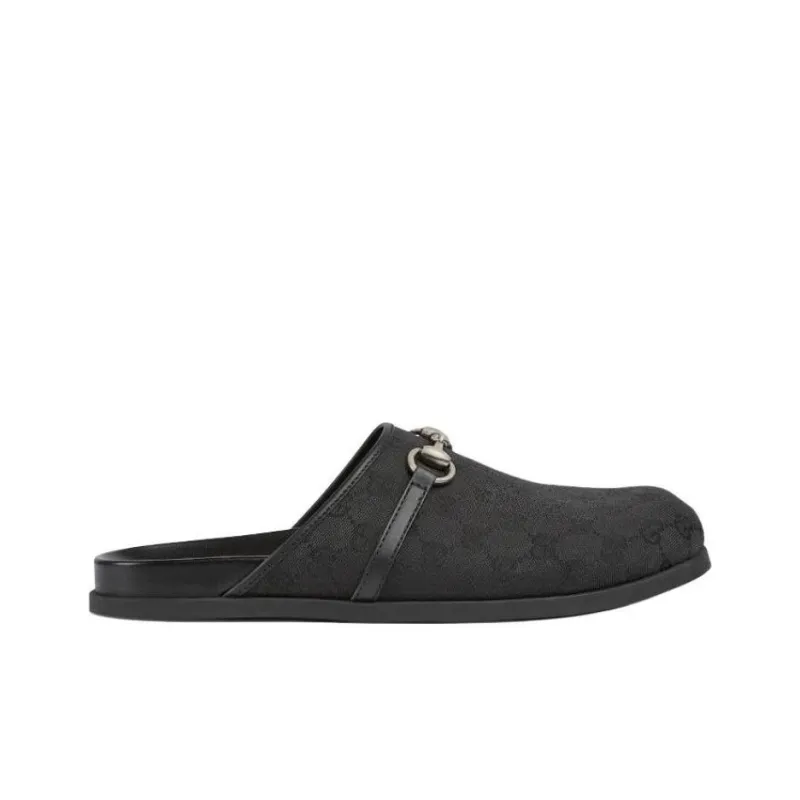 GUCCI Original Wrap toe Slippers Men's Black-1