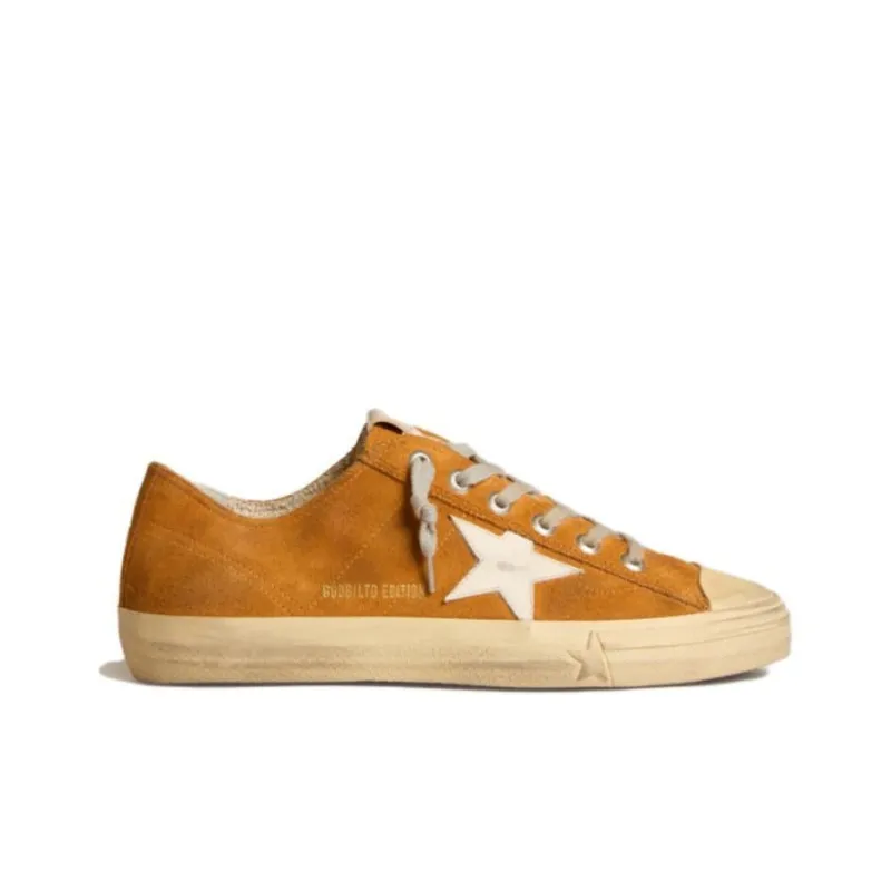 Golden Goose V Star Low Top Skateboard Shoes Men's Brown-1
