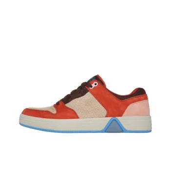 Skechers MARK NASON Anti-Slip Wear-Resistant Low-Top Skateboard Shoes Men's Beige Orange