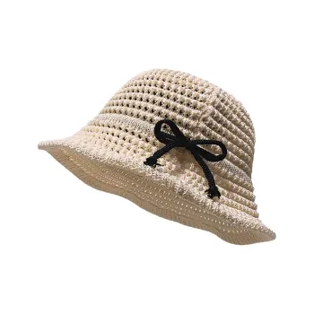 Lanza Straw Woven Bucket Hats Women's