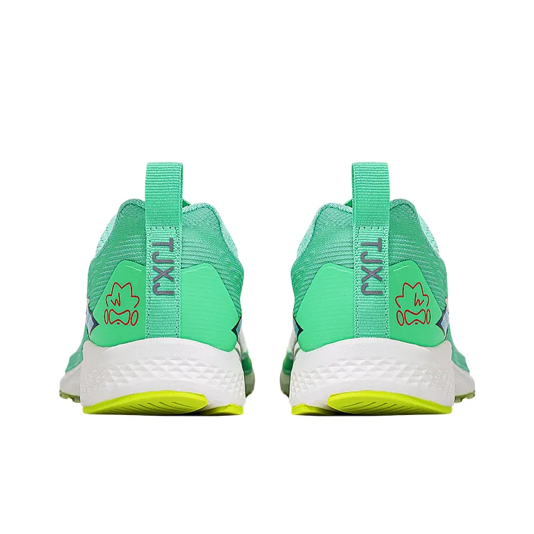 Volanti 911 Dream Lightning Cushioning And Breathable Low Top Running Shoes Unisex White Green-4