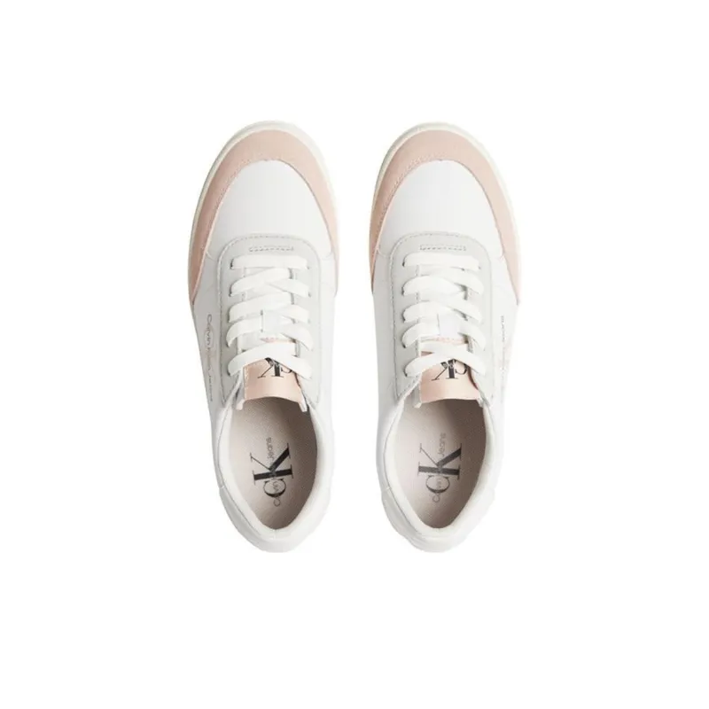 CKJ CALVIN KLEIN JEANS Low Top Skateboard Shoes Women's Pink-4
