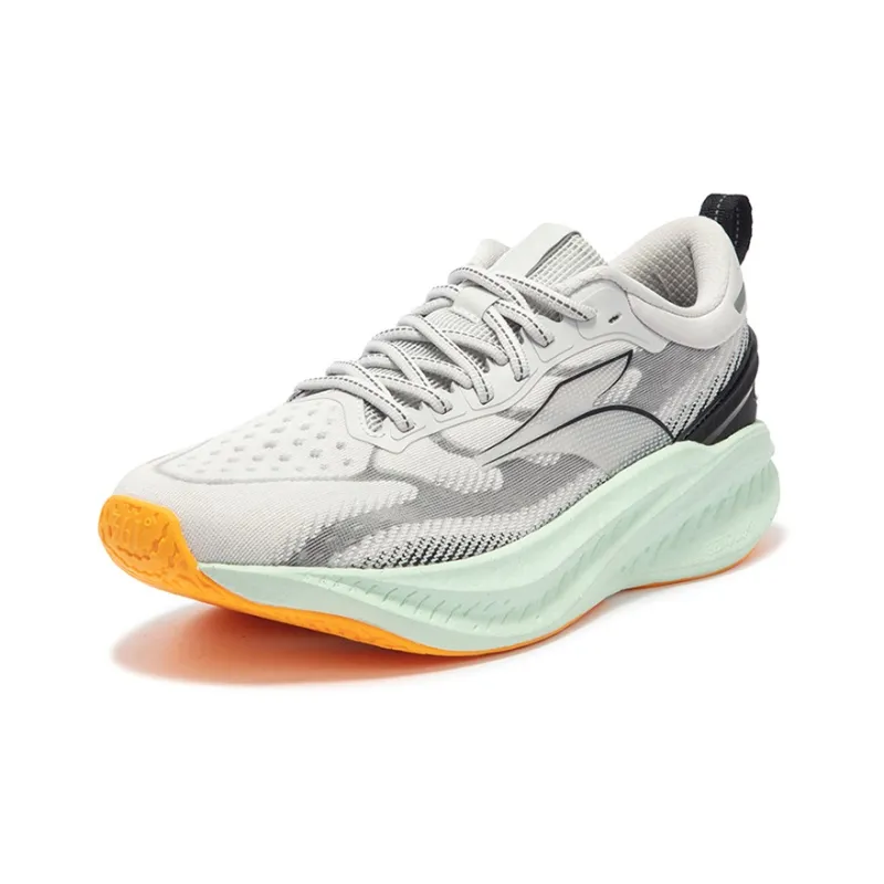 361° Cushioned Slip Resistant Low Top Running Shoes Men's Gray Black-2