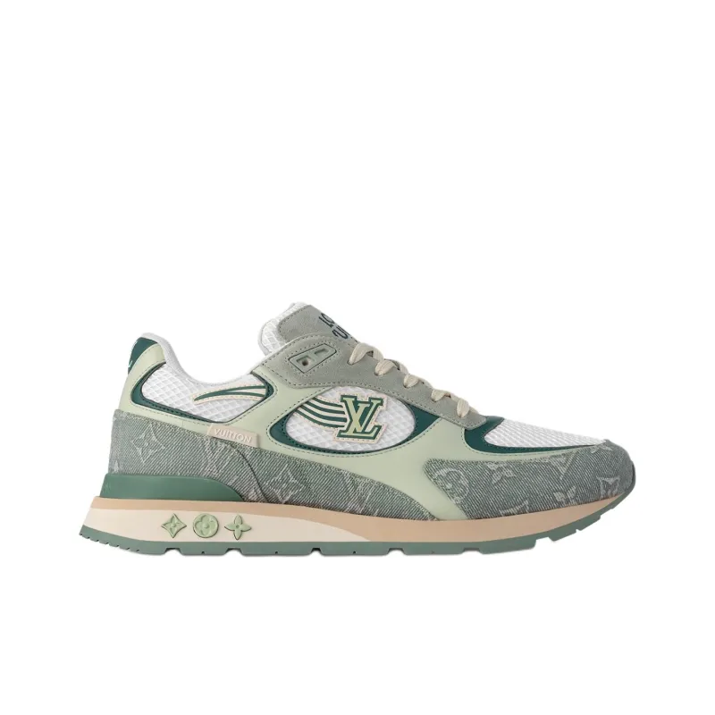 LOUIS VUITTON Run Away Low Top Casual Shoes Men's Green-1