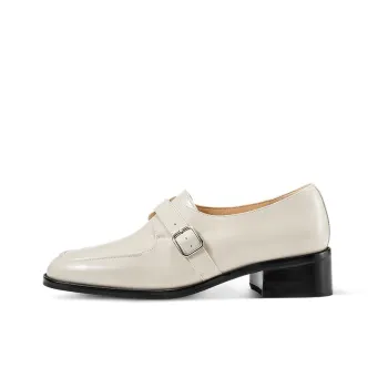 7or9 Cream Cheese Sponge Casual Single Shoes 3.5cm Women's Ivory