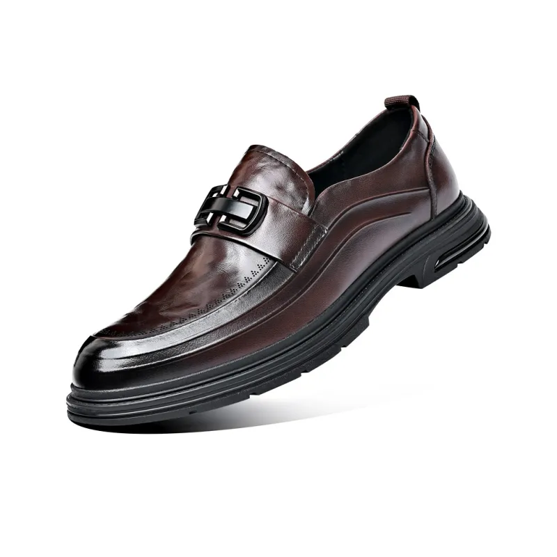 Help Dress Shoes Men Mid Top Black, Brown-12