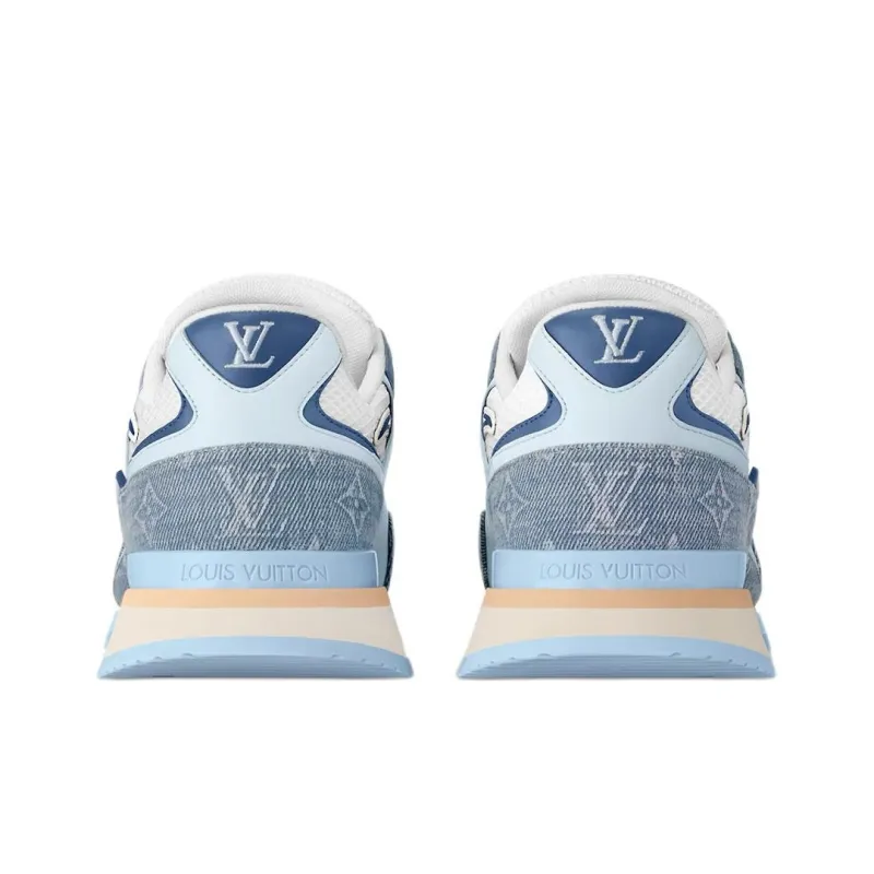 LOUIS VUITTON Run Away Low Top Casual Shoes Men's Blue-4