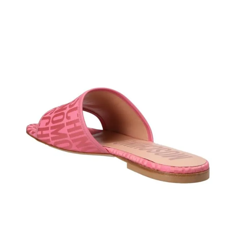 MOSCHINO Slide Slippers Women's Pink-3