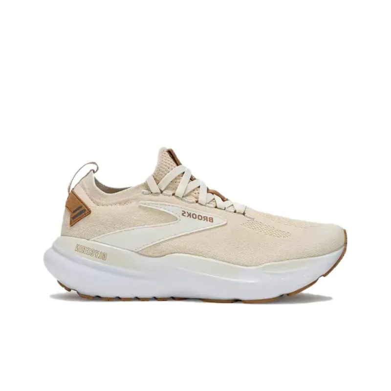 Brooks Cushioning Anti-Slip And Wear-Resistant Low-Top Running Shoes Women's Beige Brown-1
