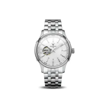 Diamond Automatic/Manual Mechanical Movement Men's Watches White Dial