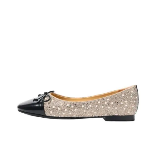 STEVE MADDEN Casual Single Shoes 1.3cm Women's Gold Black