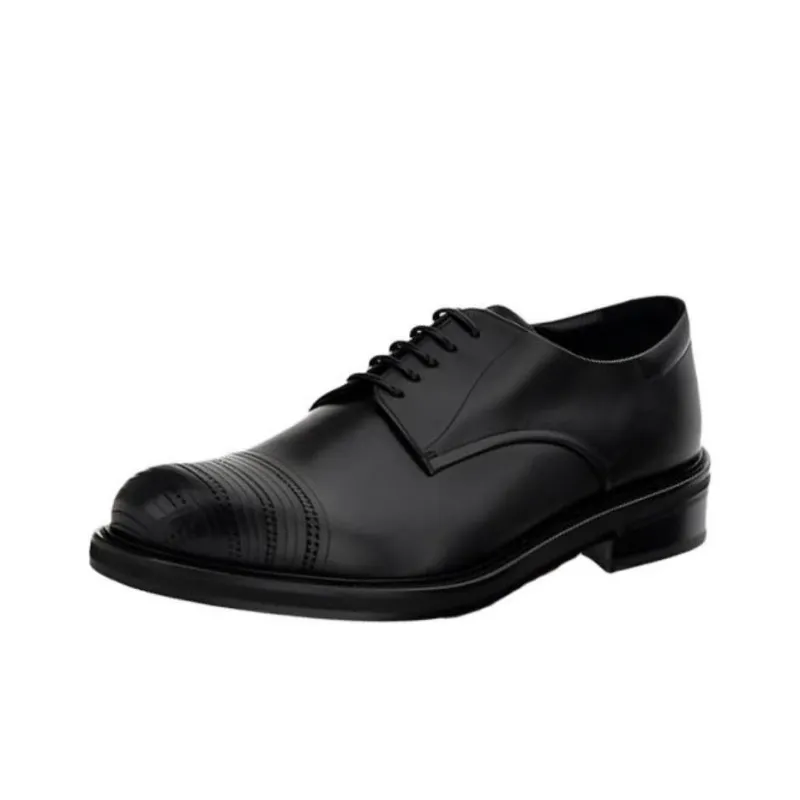 Canali Dress Shoes Men Low-Top Black-0