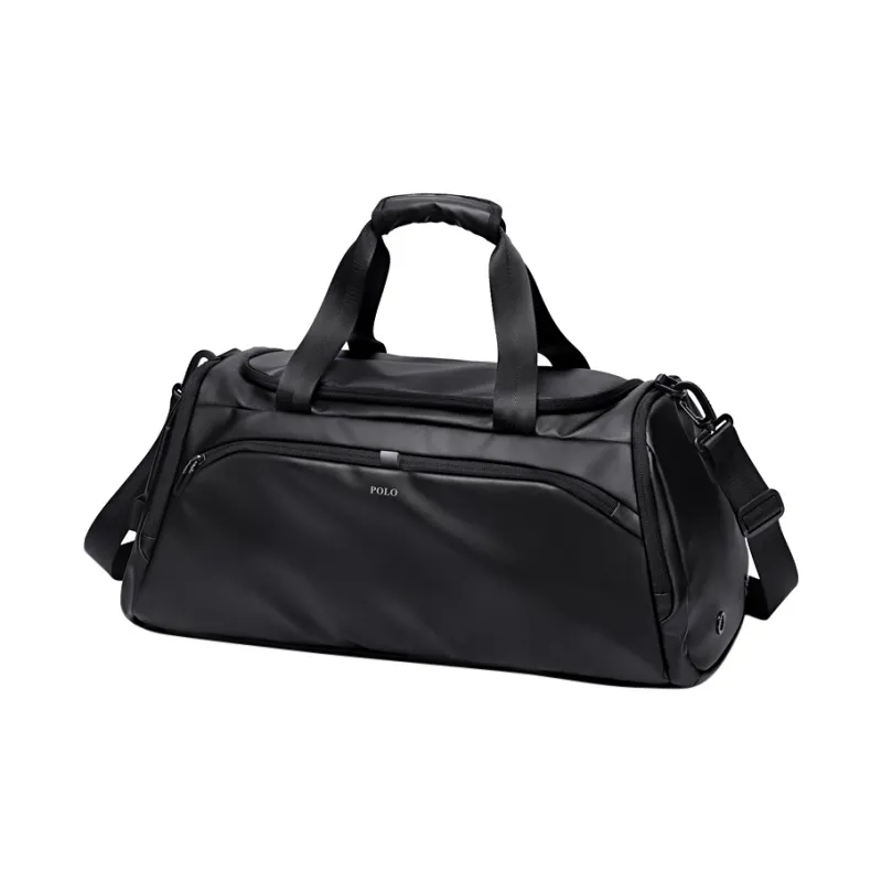 POLO Fabric Luggage Bag, Single Backpack, Handbag, Men's Travel Bag Men's Black-0
