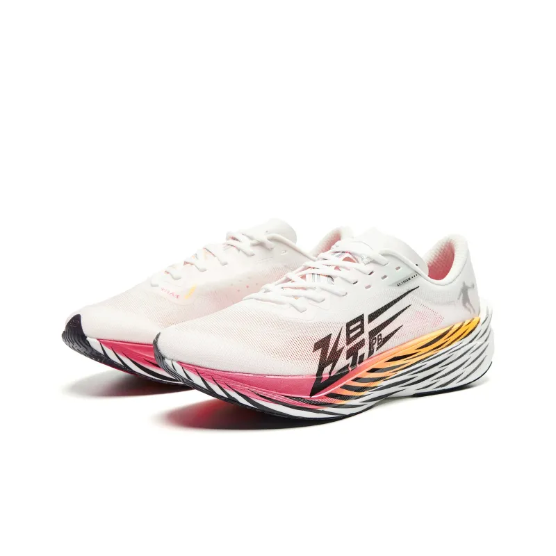 QIAODAN Flying Shadow PB4.0 Running Shoes Women's Low Top Jordan White Neon Pink-2