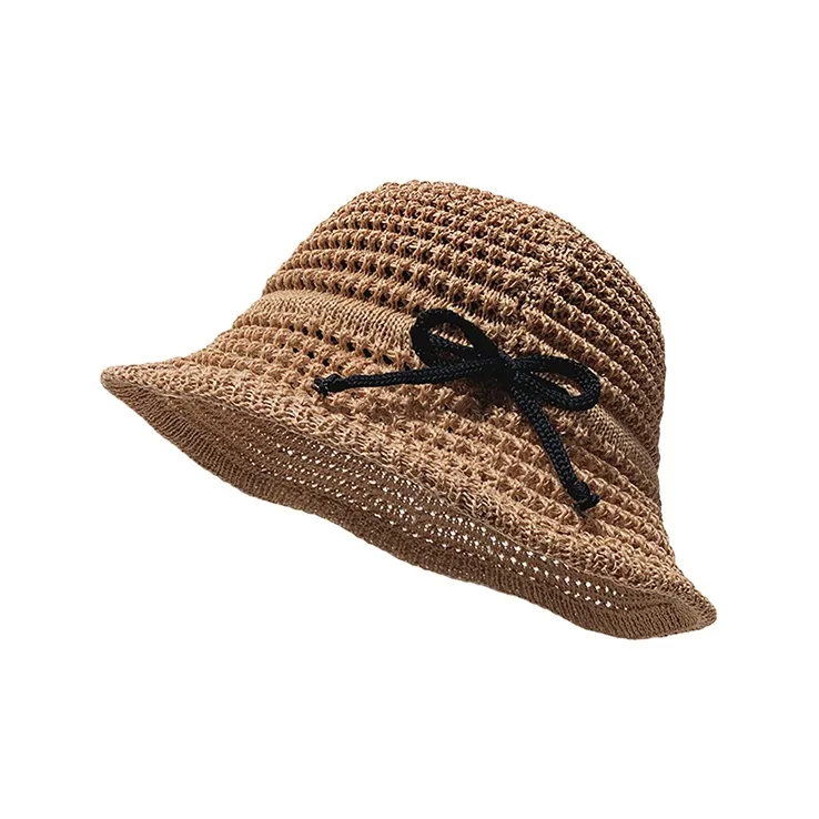 Lanza Straw Woven Bucket Hats Women's-1