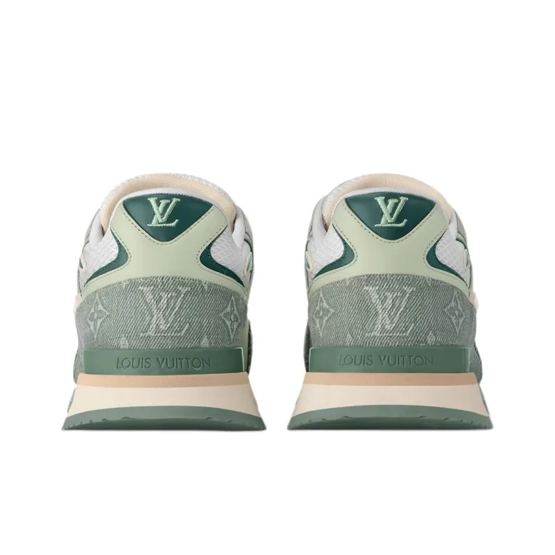 LOUIS VUITTON Run Away Low Top Casual Shoes Men's Green-4