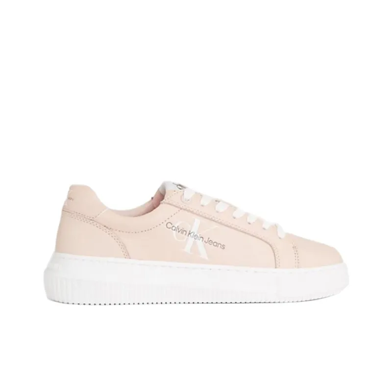 CALVIN KLEIN Low Top Skateboard Shoes Women's Pink-1