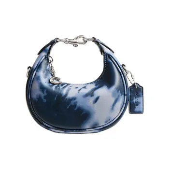 COACH Smooth Leather Shoulder Bag, Crossbody Bag, Handbag Trumpets Women's Midnight Marine Blue