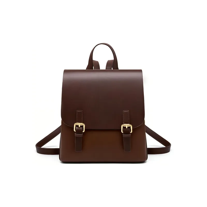 Carnival Keep Cow Leather Backpack Regular Women's Ecru/Caramel-5