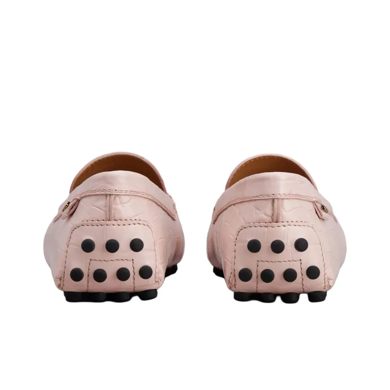 TOD'S Gommino Embossed Slip On Loafers Women's-4
