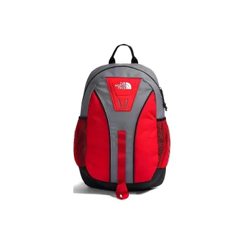 THE NORTH FACE Recycled Material Polyester Backpack Regular Men's Smoky Pearl Red & Black