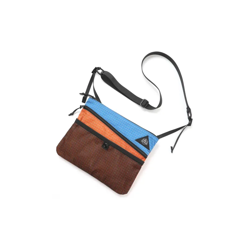 OCE GEAR Water-Repellent Nylon Fabric Color-Matching Shoulder Bag Hiking Bag Cycling Bag Medium Size Unisex-16