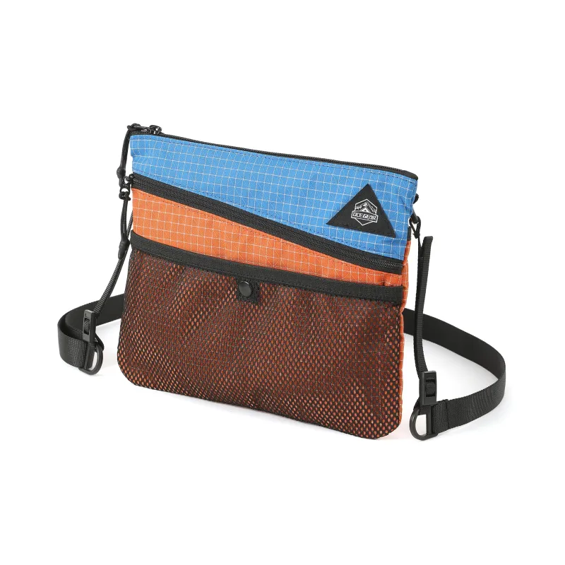 OCE GEAR Water-Repellent Nylon Fabric Color-Matching Shoulder Bag Hiking Bag Cycling Bag Medium Size Unisex-17